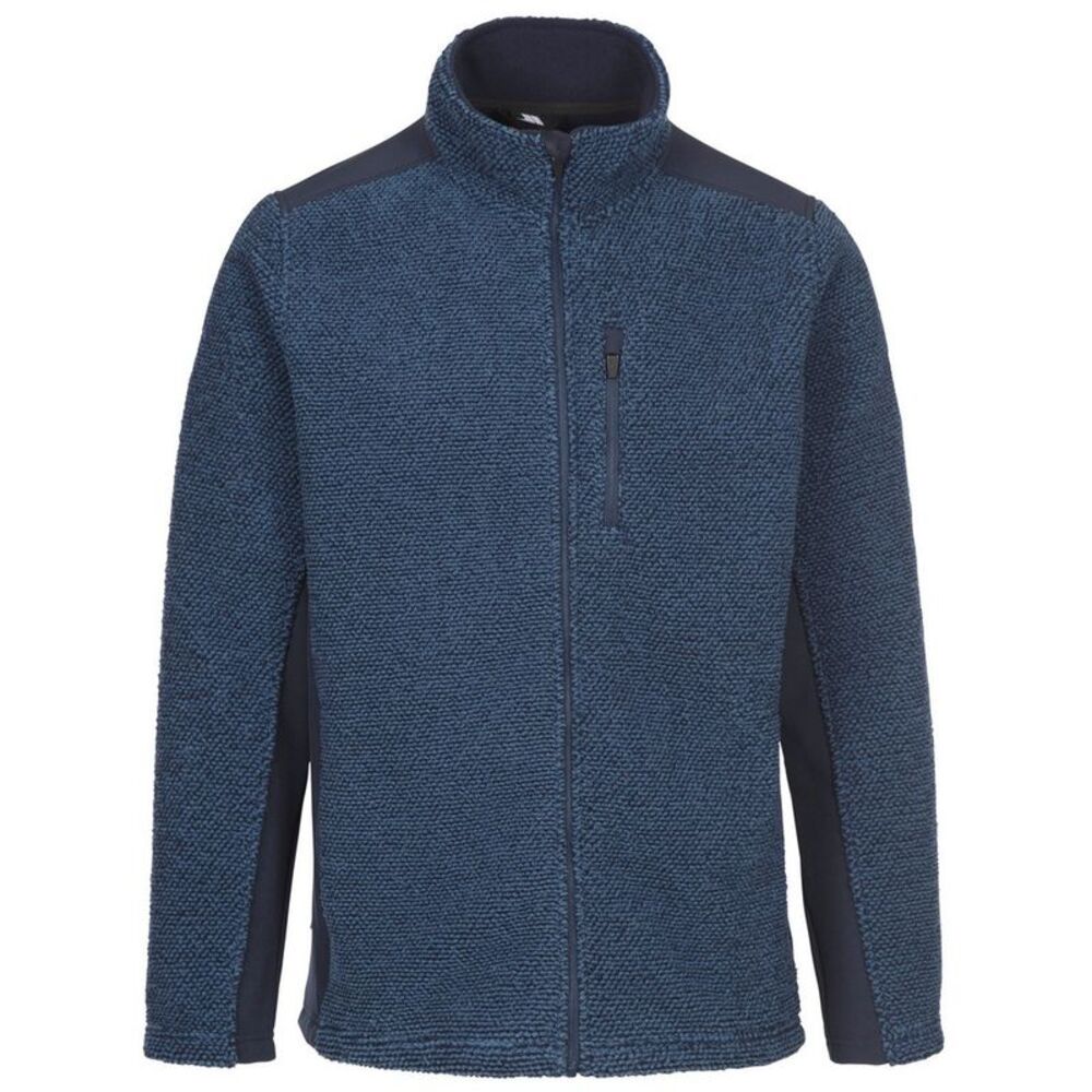 Trespass Mens Farantino Fleece Jacket / Smokey Blue Stripe